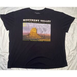National Geographic Monument Valley T-Shirt Mens 2XL Black Colorado Plateau